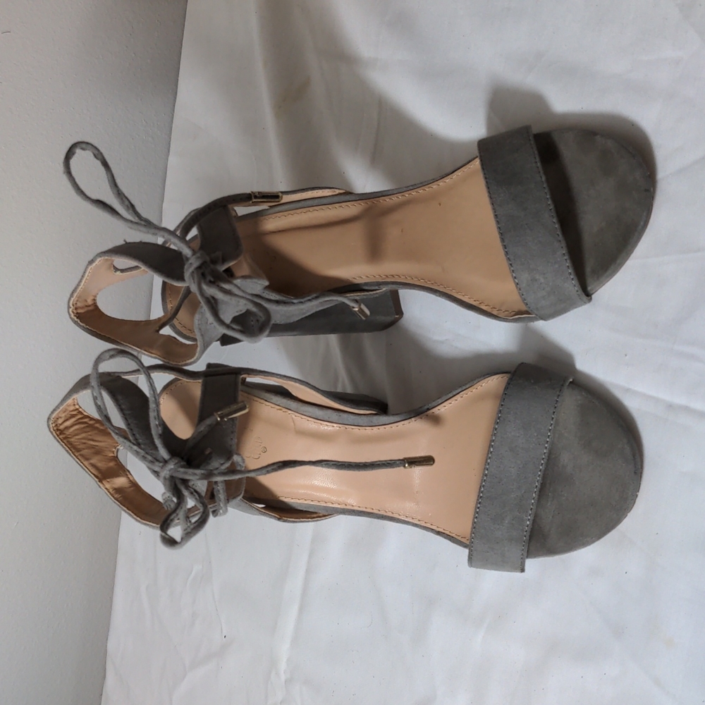 Charlotte Russe Suede Ankle Strap Heels